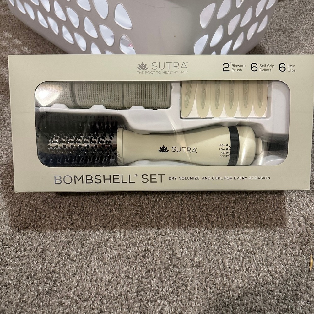 Sutra Bombshell Blowout Brush Set 2" Hot Air Brush Rollers Clips